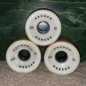 Mercer 70mm longboard wheels